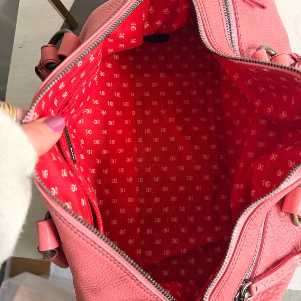 Marc Jacobs Pink Leather Satchel Bag - Picture 3 of 6